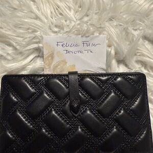 Elegant Black Quilted Women's Clutch